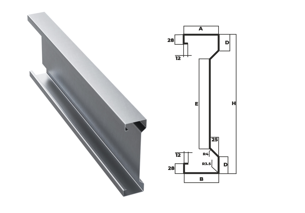 Sigma plus profiles vertical cu schita